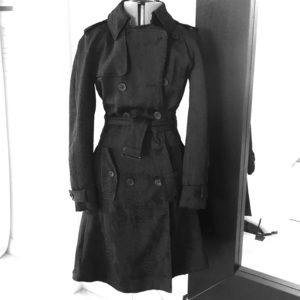 Altuzarra Target Textured Snake Print Trench Coat